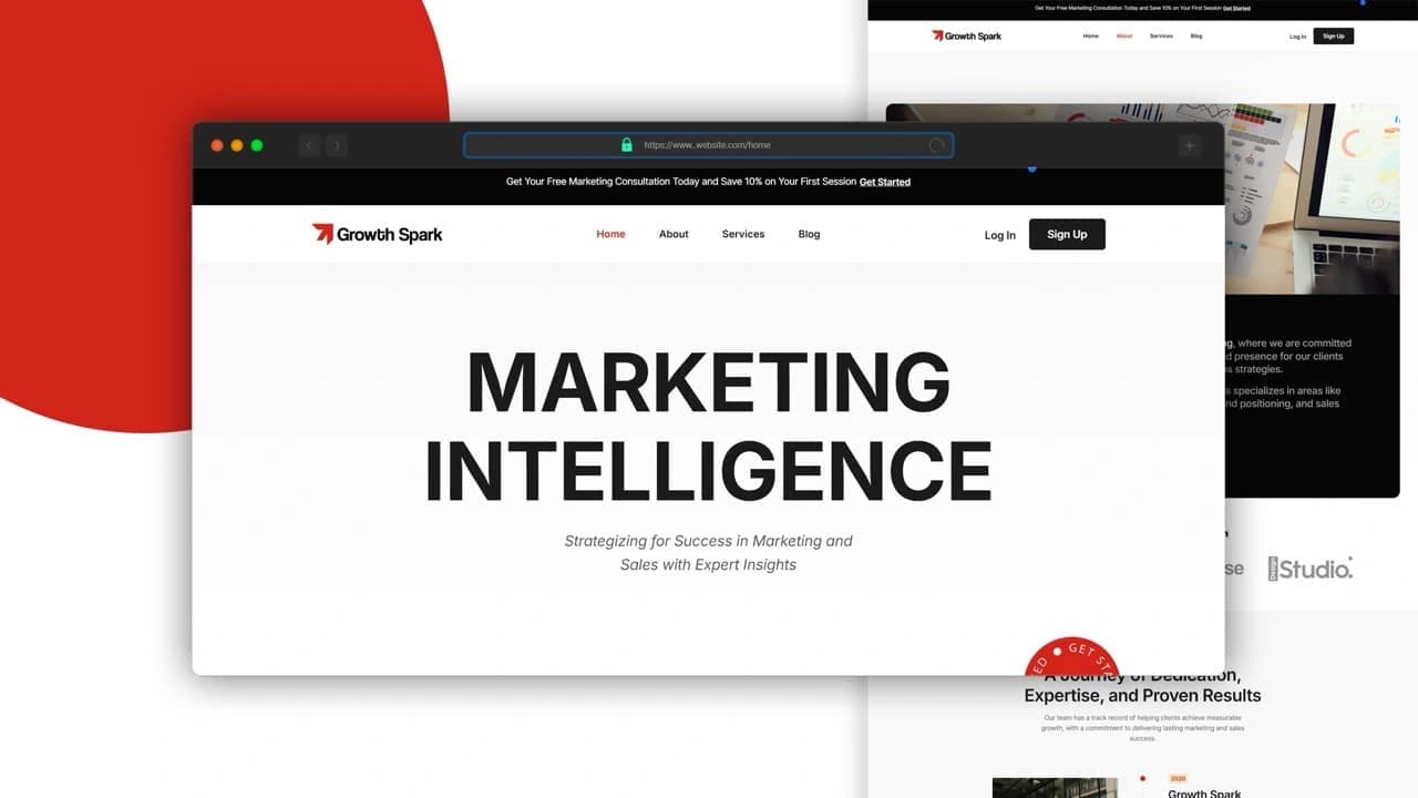Growth Spark - Marketing Agency — Web Development by Web Innoventix