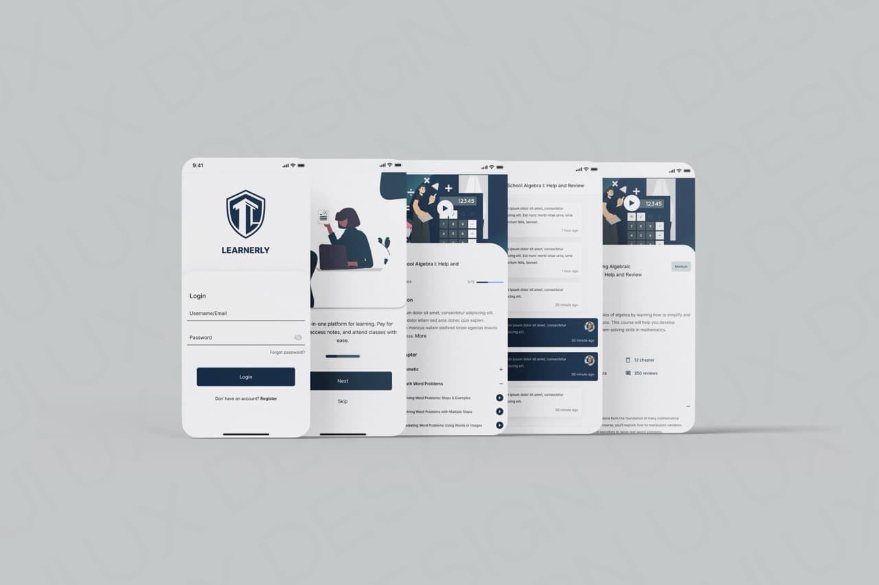 Learnerly — UI/UX by Web Innoventix