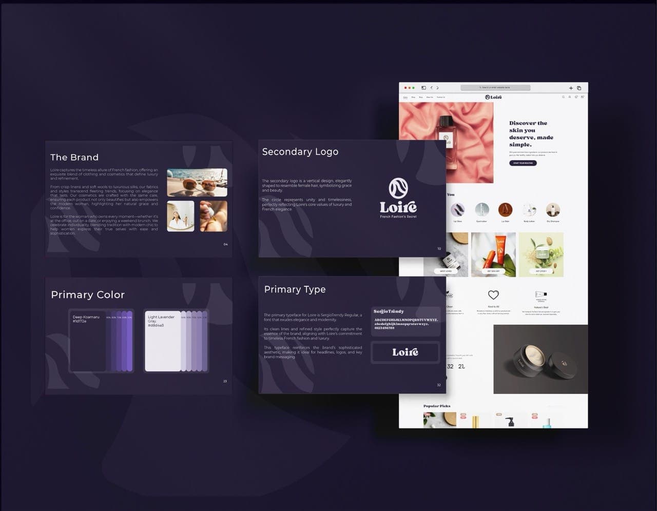 Loire - Cosmetics Brand — Brand Starter Pack by Web Innoventix