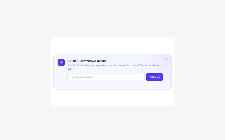 Inline Form Alert