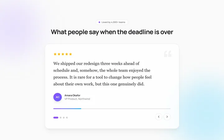 Auto-Rotating Quote Carousel