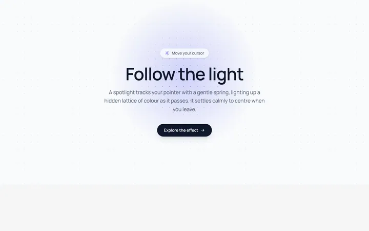 Spotlight Follow Background