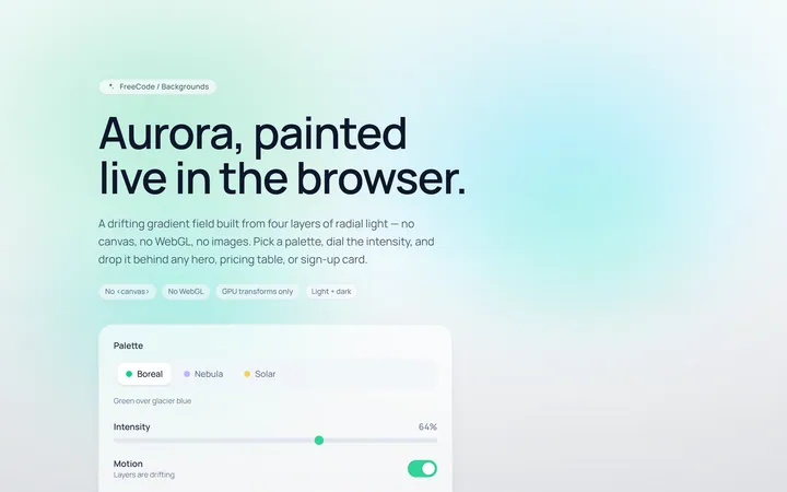 Aurora Background