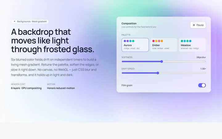Mesh Gradient Background