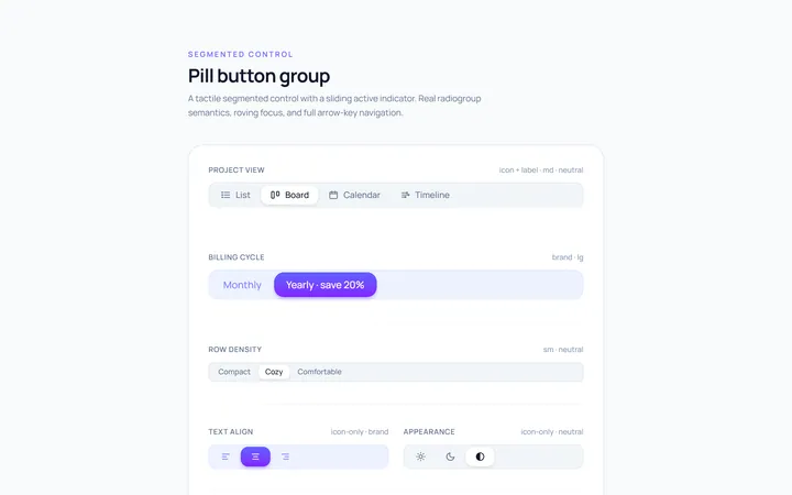 Pill Group Button