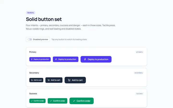 Solid Set Button
