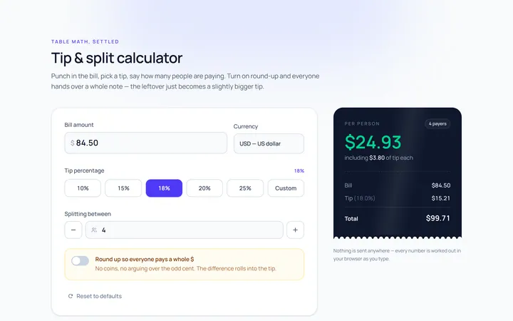 Calculator Tip
