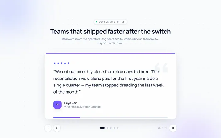 Testimonial Carousel