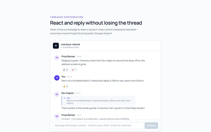 Chat Reactions