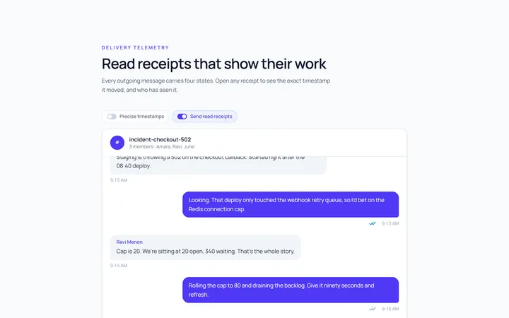 Chat Read Receipts