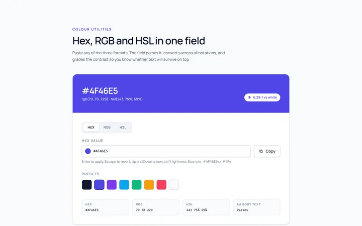 Colour Hex Input
