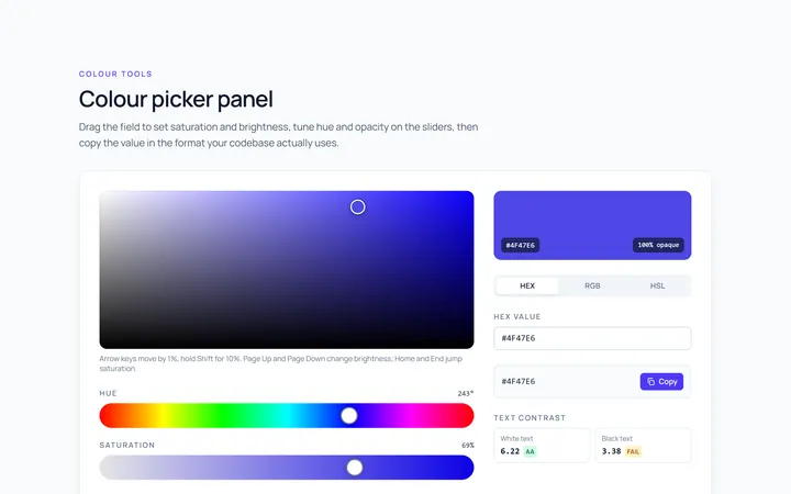 Colour Picker Panel