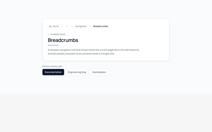 Basic Breadcrumb
