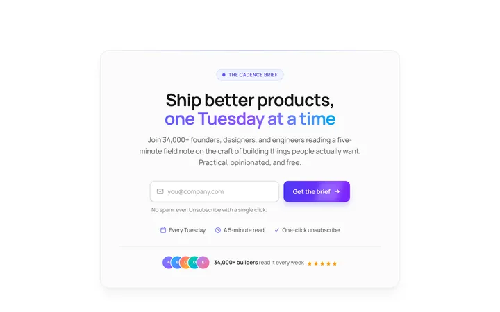 Newsletter CTA