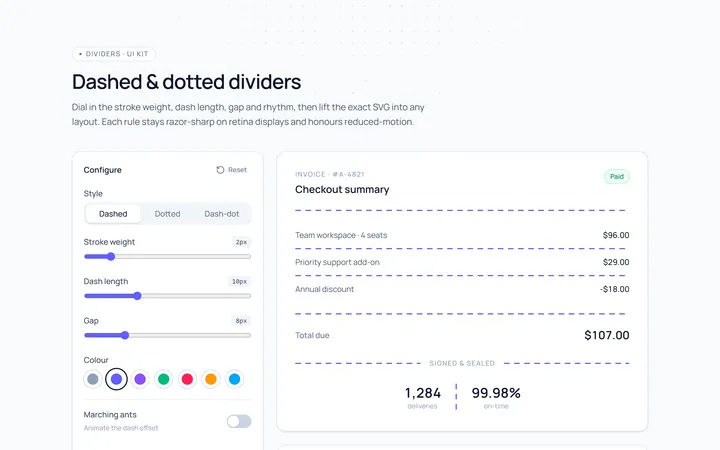 Dashed Divider