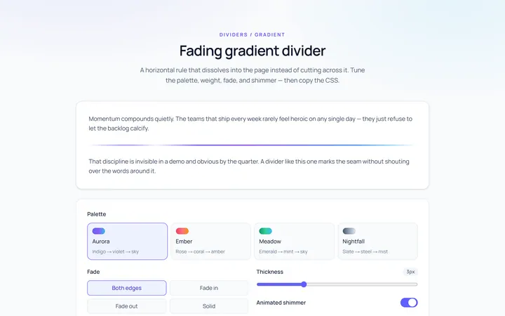 Gradient Divider