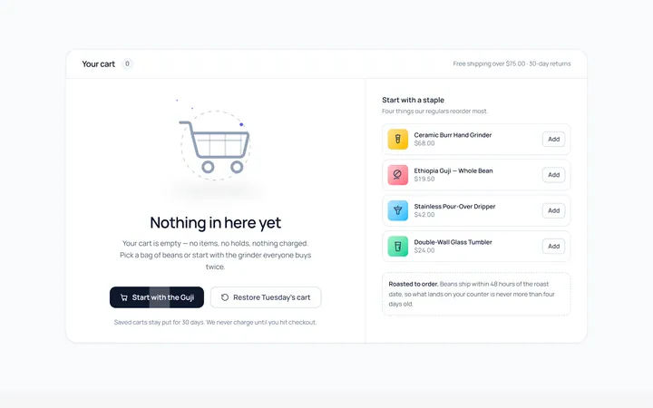 Empty Cart