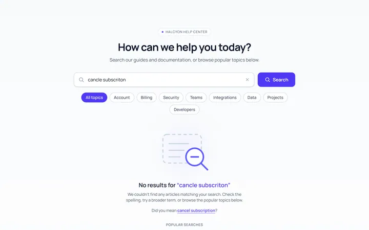 Error Search Empty