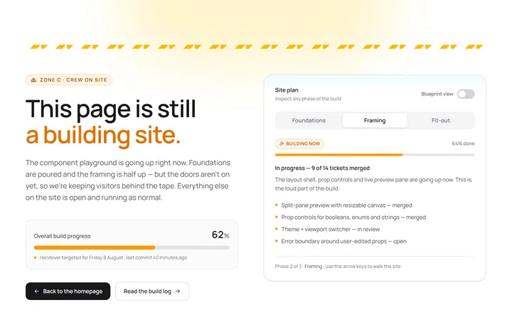 Error Under Construction