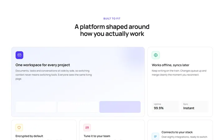 Bento Feature Grid