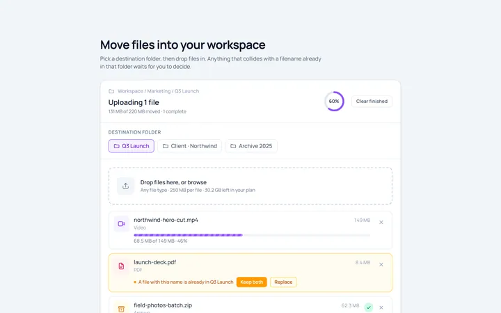 File Manager Upload