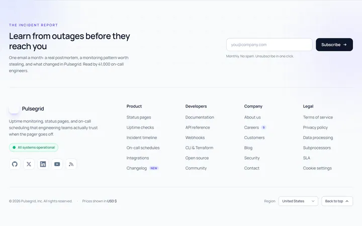 Columns Footer
