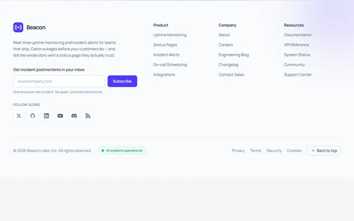 Social Footer