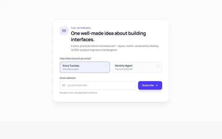 Newsletter Form