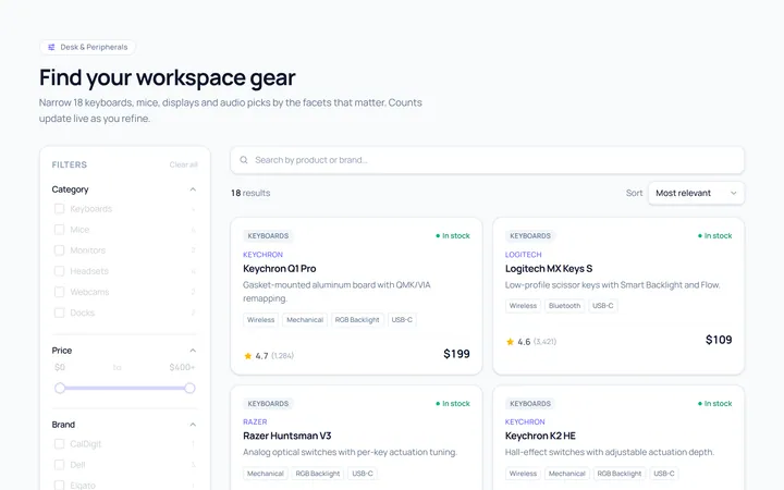 Search Filters Form