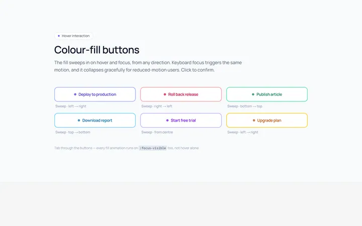 Button Fill Hover Effect