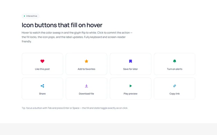 Icon Fill Hover Effect