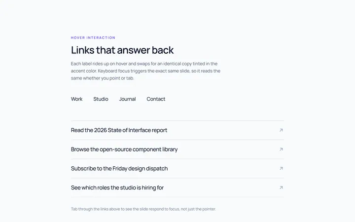 Link Slide Hover Effect