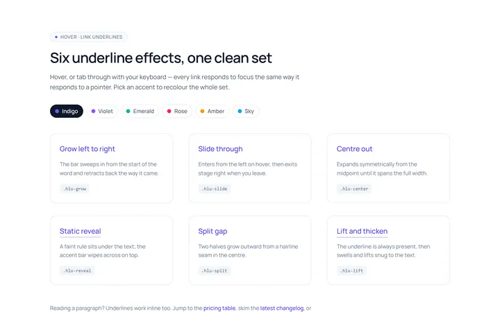 Link Underline Hover Effect