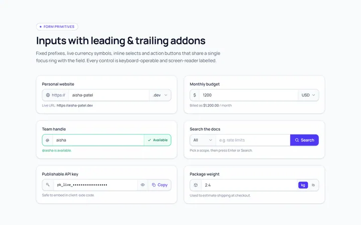 Addon Group Input