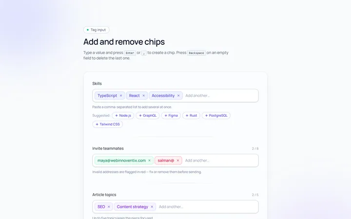Tags Input