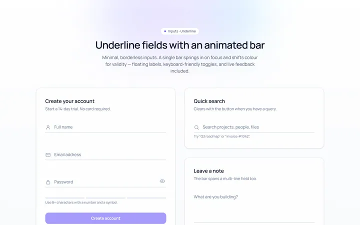 Underline Input