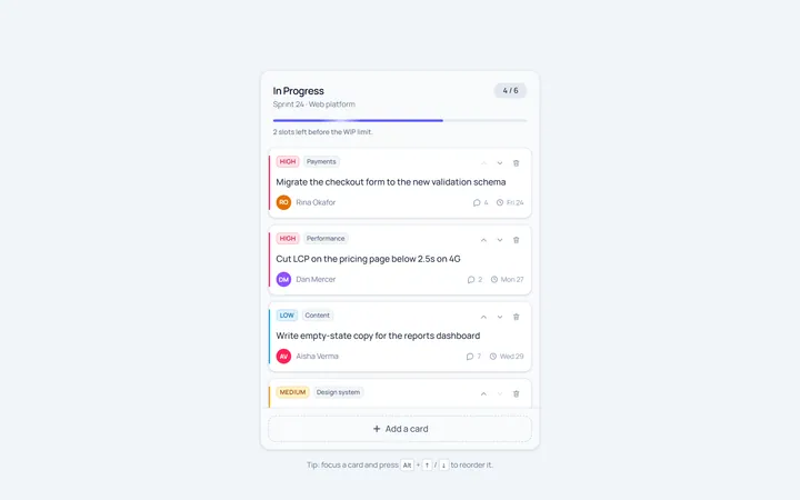 Kanban Column