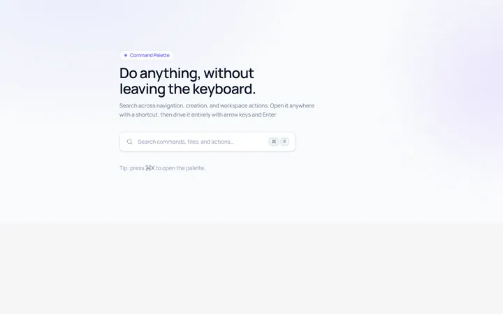 Command Menu