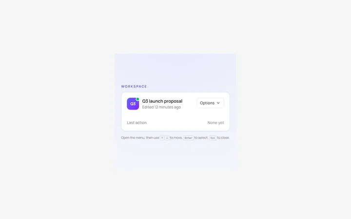 Dropdown Menu