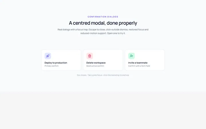 Center Modal