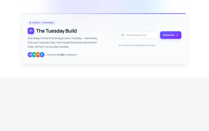 Inline Newsletter
