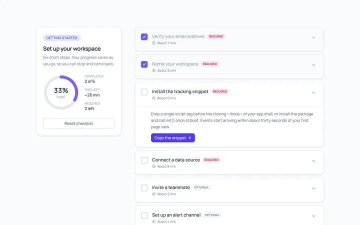 Onboarding Checklist