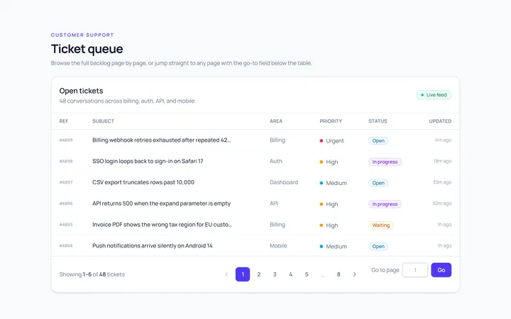 Input Pagination
