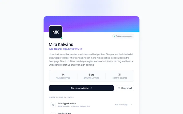 Profile Bio