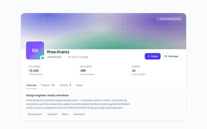 Profile Header