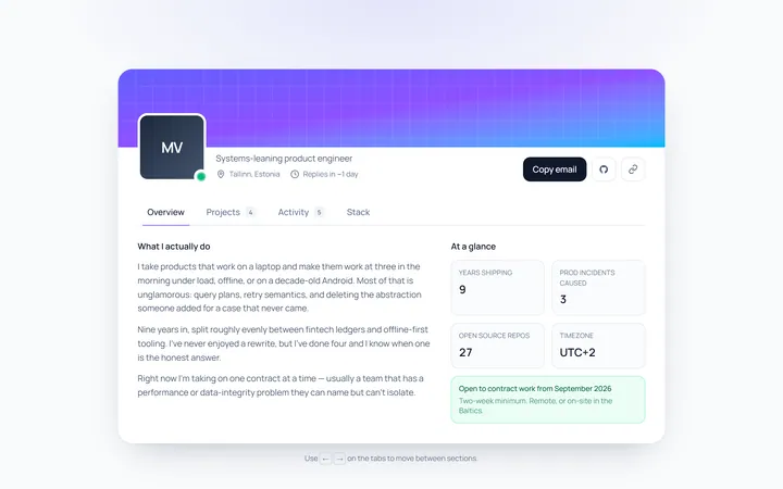 Profile Tabs