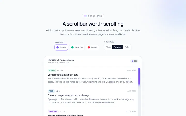 Gradient Scrollbar