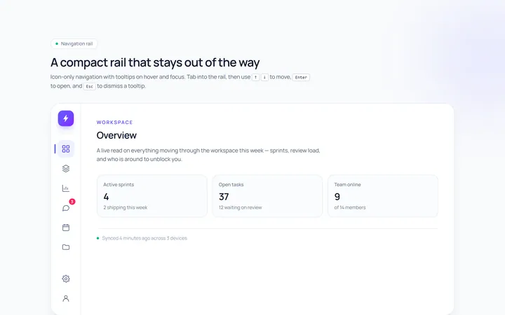 Rail Sidebar