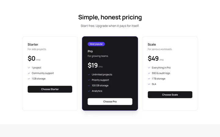 Simple Pricing
