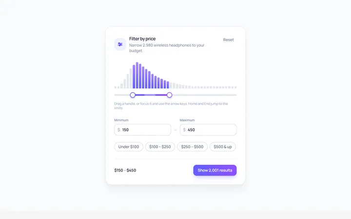 Price Range Slider